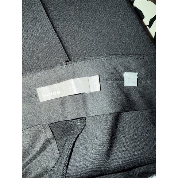 VINCE Tapered Trousers Dress Pants Wool Black Size 4 Mid Rise - Picture 5 of 7